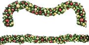 9 ft. Sequoia Decorated with The Traditional Ornament Collection Pre-Lit with LEDs Garland, Warm White