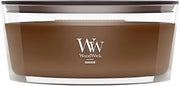 WoodWick Humidor Gifts for Women and Men, 16 oz Ellipse Candle with Crackling Wick