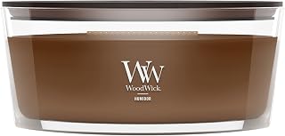 WoodWick Humidor Gifts for Women and Men, 16 oz Ellipse Candle with Crackling Wick