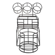 Basic Collection Wire Plate/Bowl by HUBERT – Carbon Steel, Black
