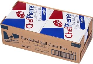 Sara Lee Chef Pierre Pre Baked Apple Full Crust Pie, 10 inch - 6 per case.