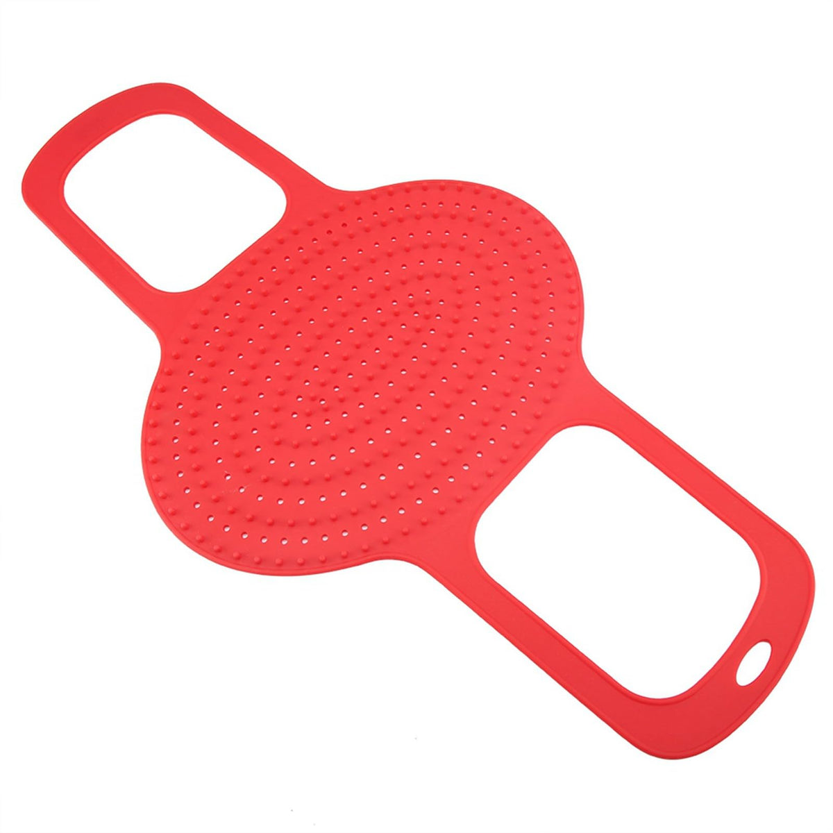 Kodrily Silicone Turkey Lifter Mat, Heat Resistant Poultry Sling, Red, 23.2 x 12.4 in