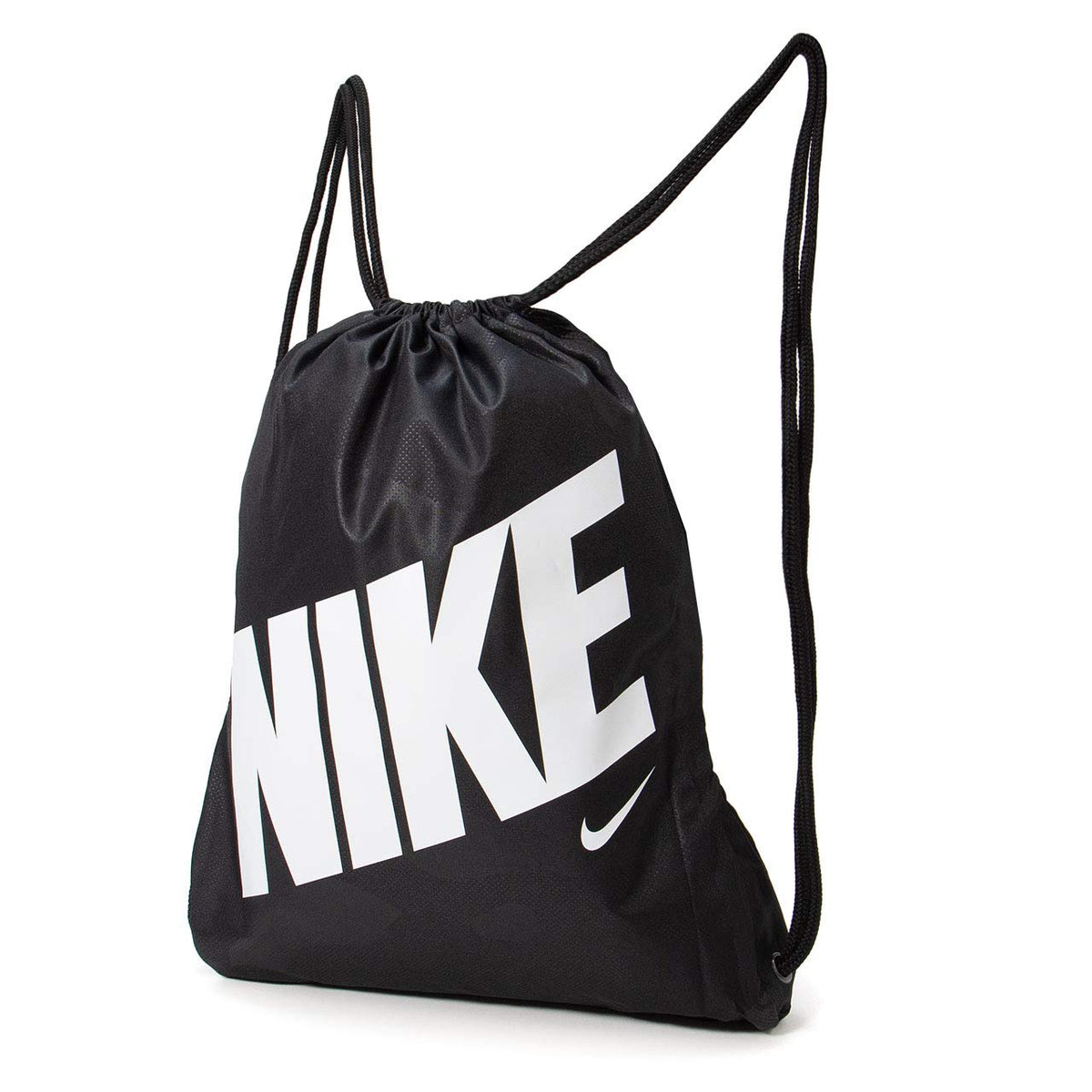 GMSK - AOP Drawstring Bags Unisex Drawstring Bags - Black/Black/White by Nike – Nylon, Black/Black/White, Model BA5992