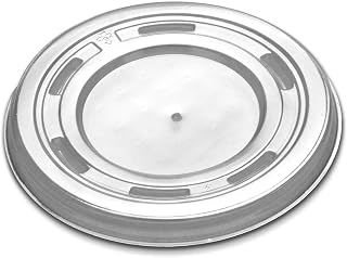 D and W Fine Pack OPS Clear All Purpose Vented Flat Lid, 12 Ounce - 500 per case.