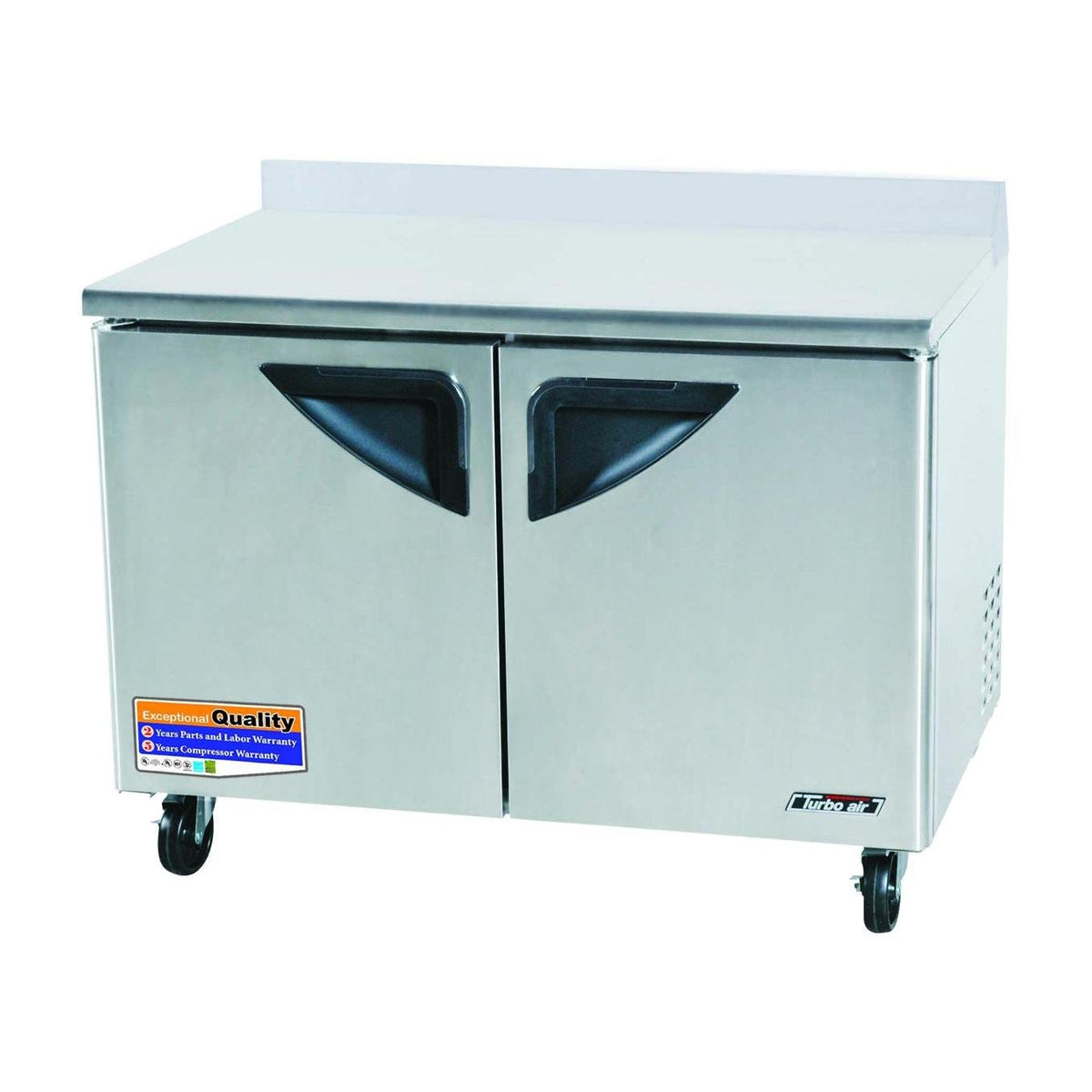 12 cu. ft. Super Deluxe Series Worktop Refrigerator with Efficient Refrigeration System Hot Gas Condensate System High Density PU Insulation and Stainless Shelves: Stainless Steel