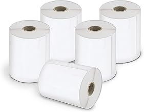DYMO Authentic LW Extra-Large Shipping Labels for LabelWriter Label Printers, White, 4'' x 6'', 5 Pack, 1100 Labels Total
