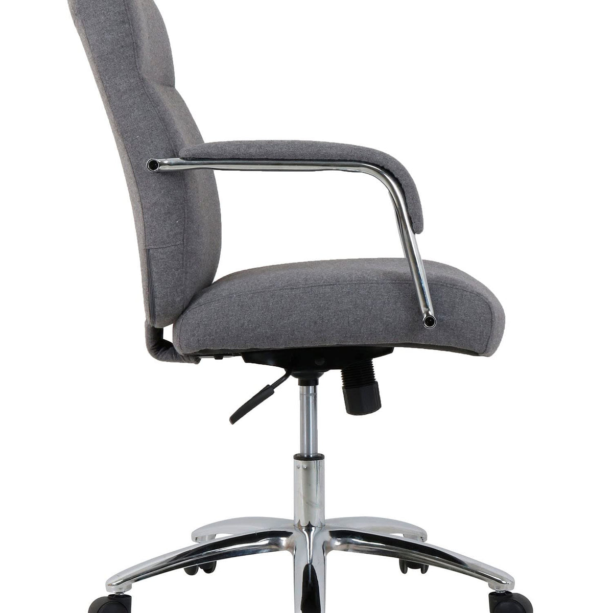 High Back Fabric Task Chair by Global Industrial – Textile, Gray, Model 81157M