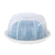 Formed Swirl Bundt with Keeper by Nordic Ware – 10 Cup, 10.0 cups, Aluminum, Twilight Blue with Keeper, Model 52022AMZM
