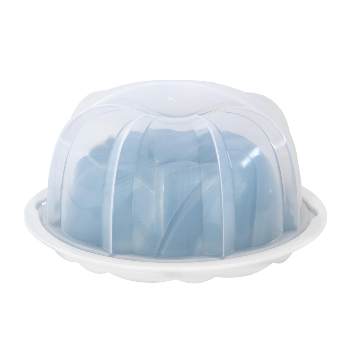 Formed Swirl Bundt with Keeper by Nordic Ware – 10 Cup, 10.0 cups, Aluminum, Twilight Blue with Keeper, Model 52022AMZM
