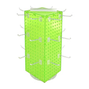 Azar Displays Pegboard + Hooks / Green / 8"W x 20"H Display Racks