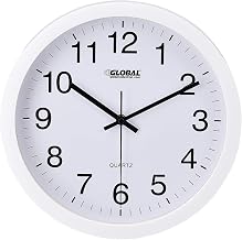 Global Industrial 12" Wall Clock, Plastic, White