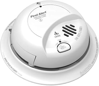 First Alert BRK SC9120FF Hardwired Smoke and Carbon Monoxide (CO) Detector with Battery Backup, 1 pack , White