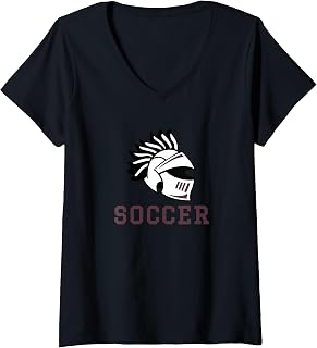Women's Curtis High School Warriors Soccer V-Neck T-Shirt