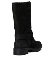 Women's Brimfield Tall Pull On Boot by Timberland – 7, Black Suede, Model TB0A28QR