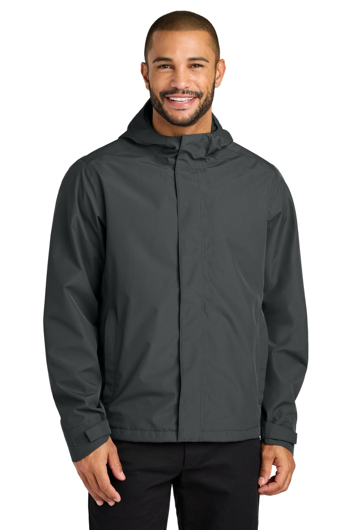 Men's Rain Jacket by Port Authority – 4X-Large, Polyester Blend, Grey Steel, Model J714