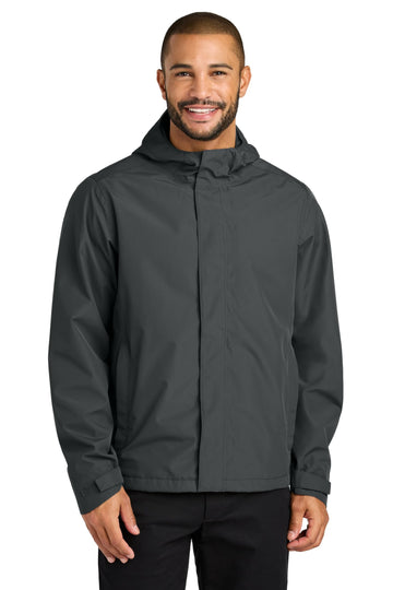 Men's Rain Jacket by Port Authority – 4X-Large, Polyester Blend, Grey Steel, Model J714
