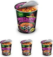bibigo Ramyun Ramen Noodles, Sweet & Spicy, 3.43 Ounce (Pack of 4)