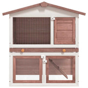 vidaXL Brown / Slide / 1 Outdoor Pens & Hutches