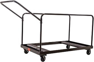Global Industrial Table Cart for 48" and 60" Round Folding Tables, 10 Table Capacity