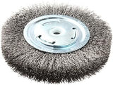 Lincoln Electric KH321 Crimped Wire Wheel Brush, 6000 rpm, 6" Diameter x 1" Face Width, 5/8" x 1/2" Arbor (Pack of 1)
