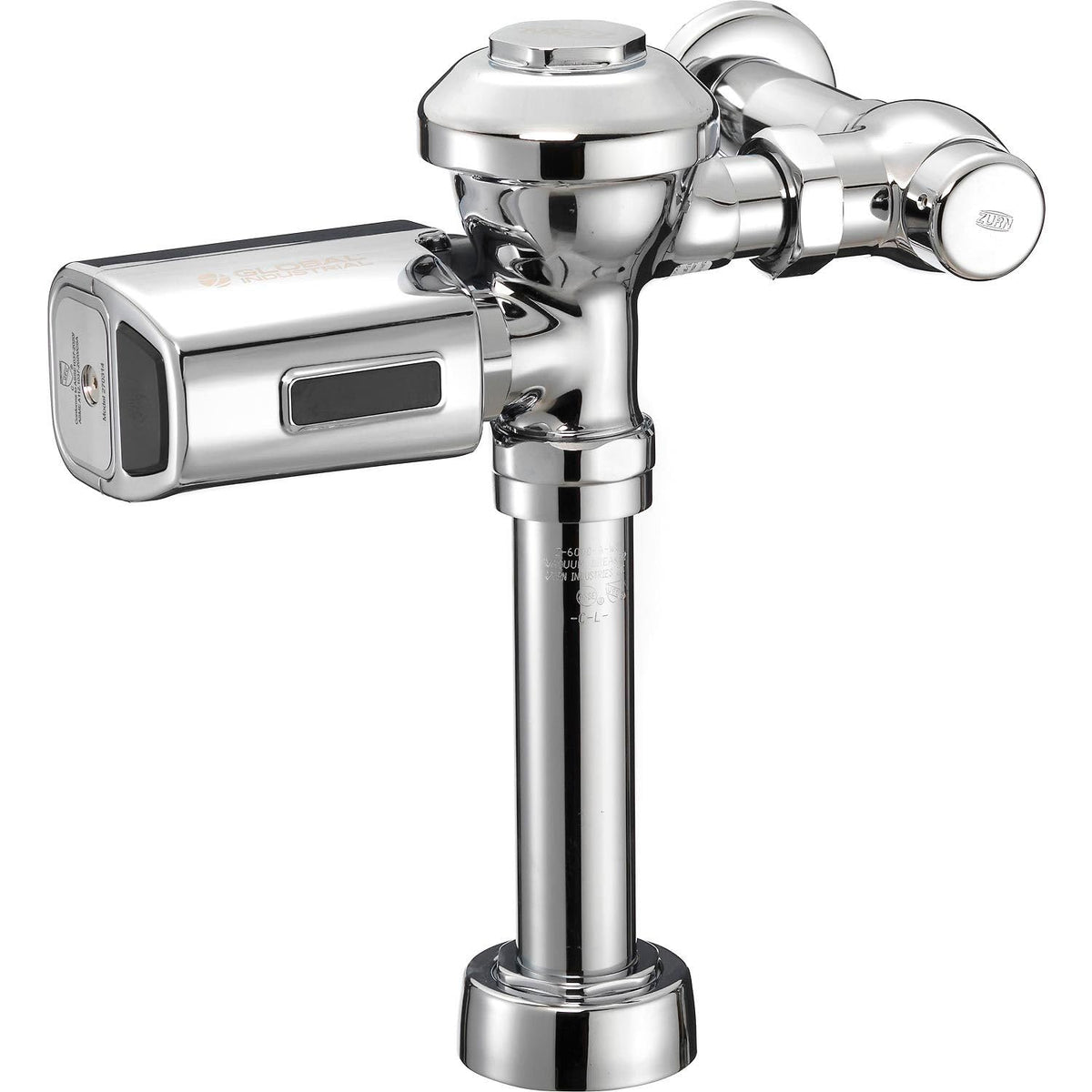 Automatic Sensor Retrofit Kit with Mechanical Override for Toilet/Urinal by Global Industrial – Metal, Silver, Model 270314