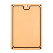 Fibre Wood Cutting Board with Silicone Feet by Cuisipro – 0.3"L x 11"W, Wood, Natural/Slate, Model 74791600