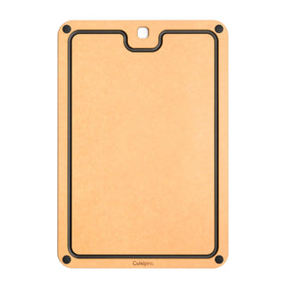 Fibre Wood Cutting Board with Silicone Feet by Cuisipro – 0.3"L x 11"W, Wood, Natural/Slate, Model 74791600