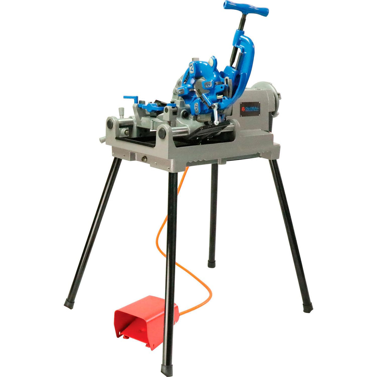 Electric Pipe Threading Machine w/Automatic Die Head by Global Industrial – Model SQ50E