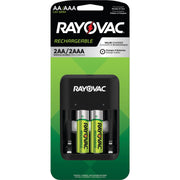 4 Position AA/AAA Charger w/ Batteries by Rayovac – 1 Count, Multicolor, Model PS1344BGEN