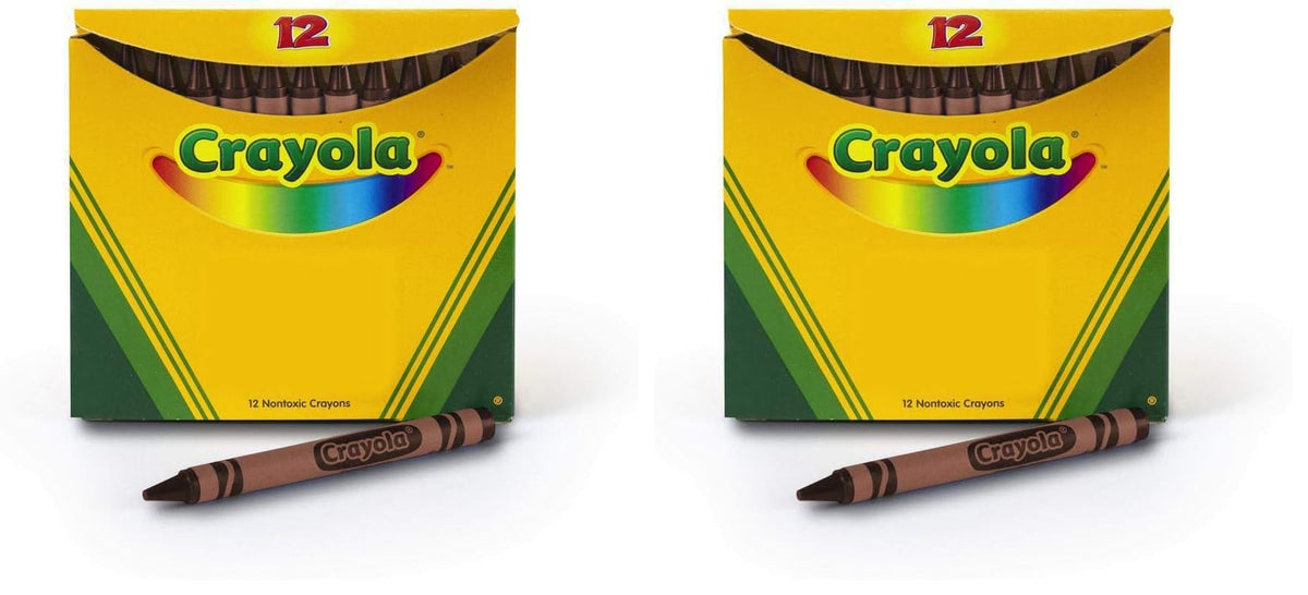 Crayola 12 Count (Pack of 2) / Brown / 1 Crayons