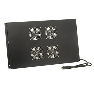 Fan Assembly Kit for Data Cabinet by Global Industrial – 29.33"L x 16.75"W x 2.7"H, Black, Model 239190