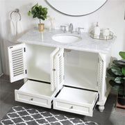 Elegant Decor 48" - Single / White / Contemporary Bathroom Vanities