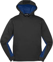 SPORT-TEK Youth Sport-Wick CamoHex Fleece Colorblock Hooded Pullover