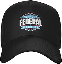 Support Federal Workers Adjustable Baseball Cap 5 Black | Lightweight Classic Unisex Design Women Men Outdoor