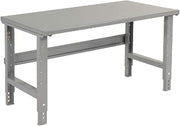 Global Industrial Adjustable Height Workbench C-Channel Leg, 48" W x 30" D