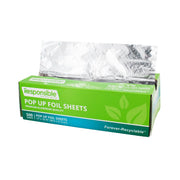 Pop-Up Foil Sheets by Responsible Products – 12" x 10.75", Aluminum, Silver, Pack of 3000, Model RP-APOP01-3000