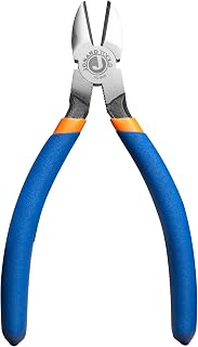 Jonard Tools JIC-600 Diagonal Tapered Nose Cutting Pliers, 6-1/4" – Induction-Hardened Cutting Edge, Chrome Vanadium Steel, Ergonomic Handle with Plastic Grip – ASME & ISO Compliant