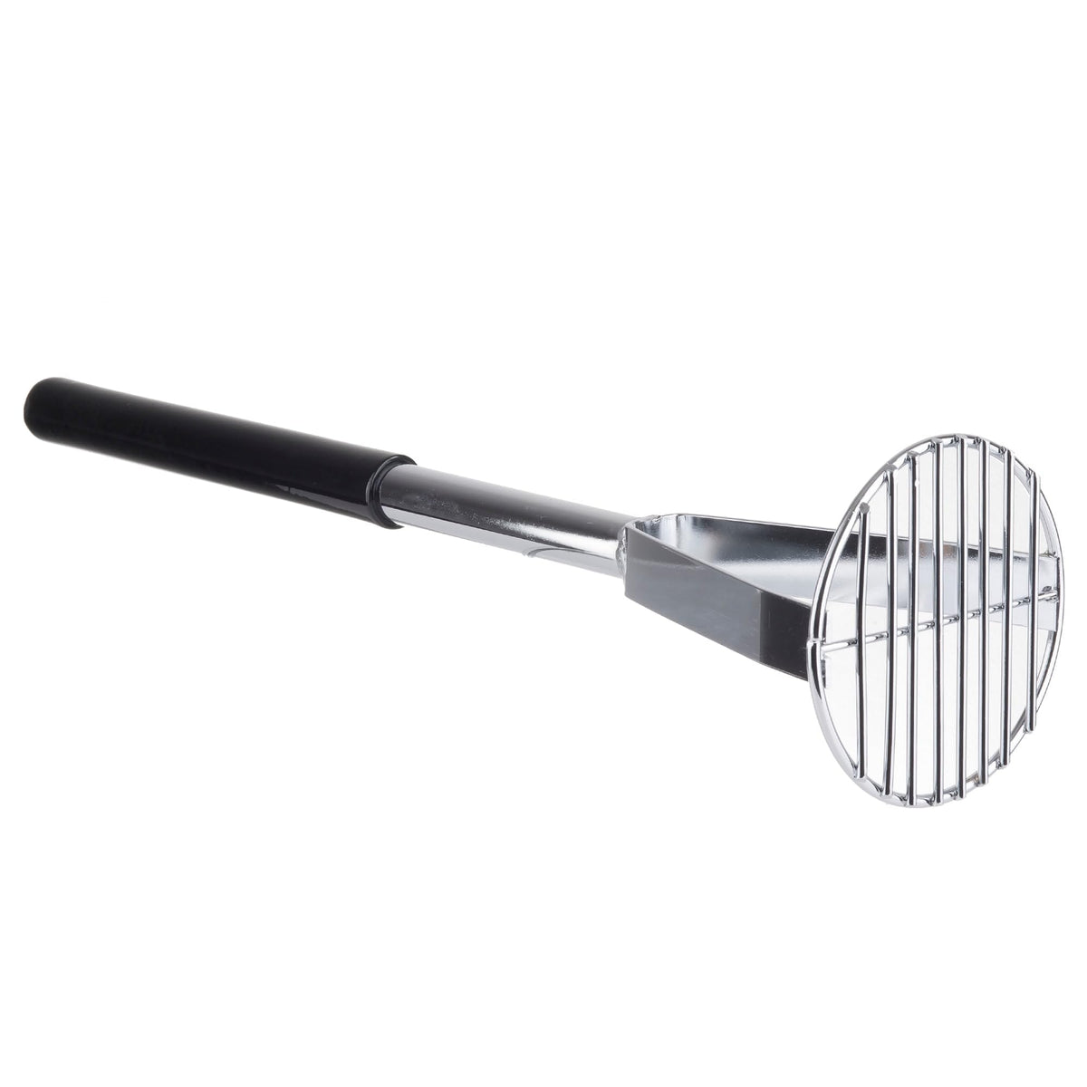 19” Chrome-Plated Metal Potato Masher by Tablecraft – 19-Inch, Stainless Steel, Black, Model 7319