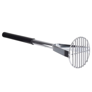 19” Chrome-Plated Metal Potato Masher by Tablecraft – 19-Inch, Stainless Steel, Black, Model 7319