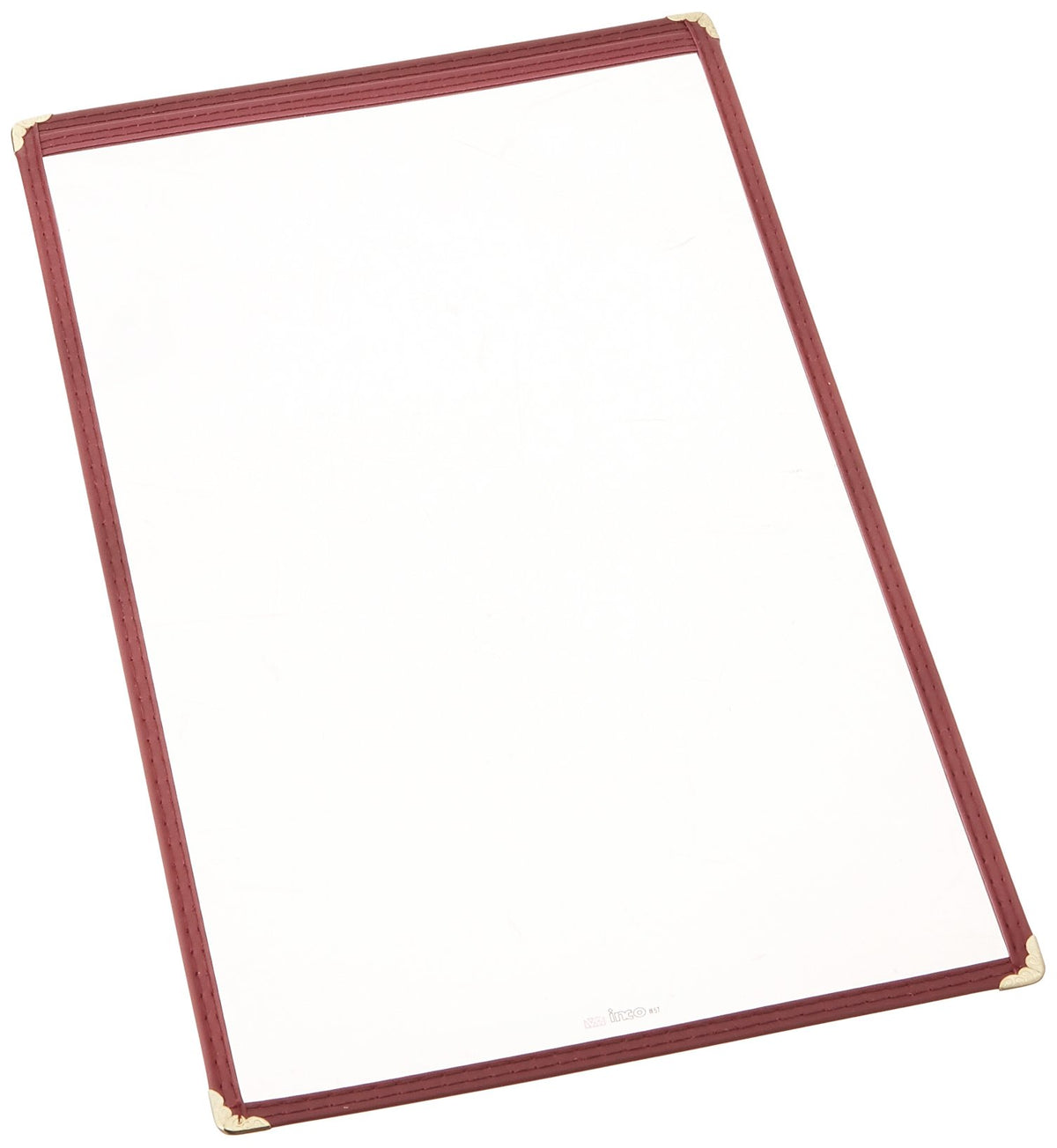 Winco 14" x 8.5" / Single / Burgundy Menu Covers