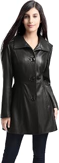 Women Belle Lambskin Leather Coat (Also available in Plus Size & Petite)