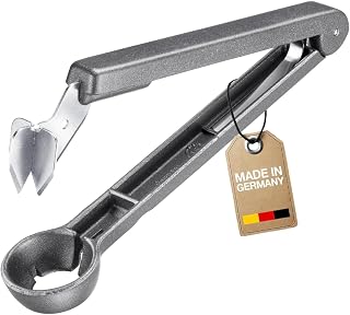 Westmark Plum Pitter "Black Edition" - For Ready To Use Pitted Plums - 16.7 cm Long, Aluminium, Food-Safe Coated, Stainless Steel Blade, Steinex, Anthracite