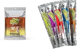 Zero Sugar Lemonade Tea Qwik Stiks (Pack of 50) and Sqwincher Sqweeze Electrolyte Freezer Pops Variety Pack (50 Total)
