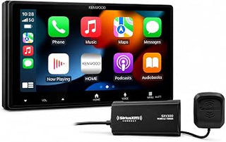 Kenwood DMX8710S Digital Multimedia Receiver, 6.92" Capacitive Touchscreen, Wireless Apple CarPlay & Android Auto | Plus SiriusXM SXV300v1 Connect Vehicle Tuner Kit