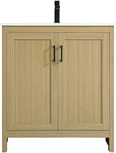 ELEGANT Kitchen and Bath Finnley 30 inch Single Bathroom Vanity in Honey Brown