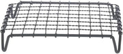 HUBERT Display Riser with Grates Rectangular Black Powder Coated Iron- 12"L x 10"W x 2"H