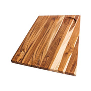 Trapeze Edge Grain Cutting/Serving Board | 19" x 12.5" x .55" by Teakhaus – 19"L x 12.5"W