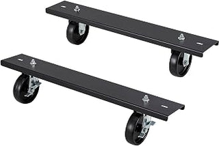 Global Industrial Global IndustrialCaster Base Set for Adjustable Height Workbench 48-72" W x 30 & 36" D, Black