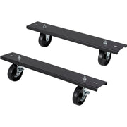 Global IndustrialCaster Base Set for Adjustable Height Workbench 48-72" W x 30 & 36" D – Steel & Polyurethane, Black, Model 238CP35.