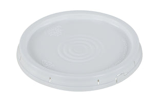 3.5, 5 & 6 Tear Tab Lid White by Vestil – One Size, 6.0 gallons, Blend, Multi, Model LID-54-PWT